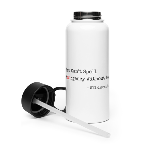Stainless steel water bottle with a straw lid - Image 2