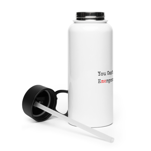 Stainless steel water bottle with a straw lid - Image 4